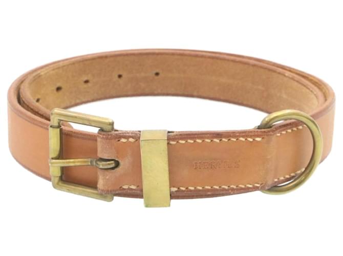 Hermès HERMES Belt Leather Brown Auth ar5804  ref.458969