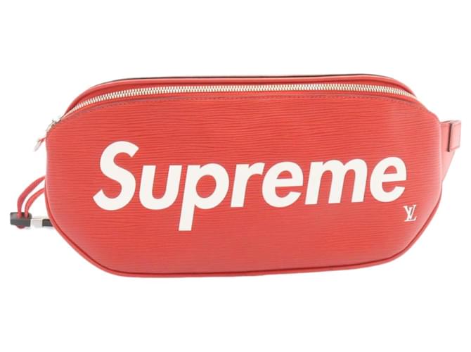 Supreme, Bags, Louis Vuitton Supreme Red Leather Bag