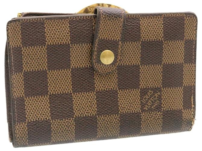 Louis Vuitton Damier Ebene Porte-Monnaie Viennois French Wallet