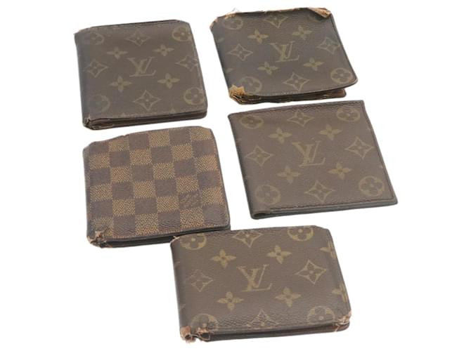 Portefeuille monogramme LOUIS VUITTON 5définir l'autorisation LV 27611 Toile  ref.459171