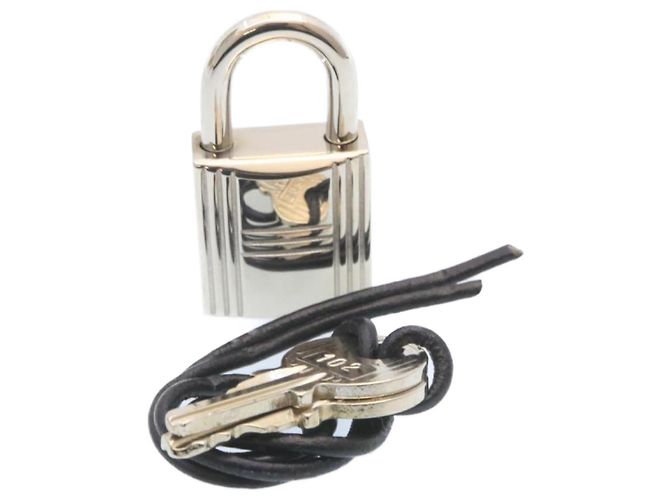 Hermès Lucchetto HERMES Cadena 102 Argento Auth gt1883