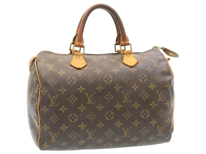 Louis Vuitton Monogram Speedy 30 Hand Bag M41526 LV Auth tp001 Cloth  ref.459572
