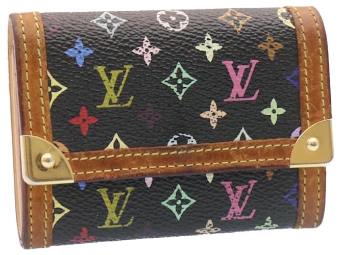 Louis Vuitton Coin Purse Porte Monnaie Plat Monogram Multicolor