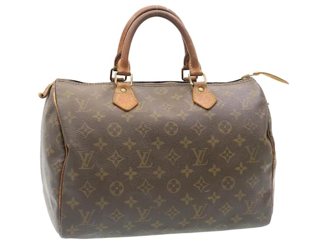 Louis Vuitton Monogram Speedy 30 Hand Bag M41526 LV Auth 27886 Cloth  ref.460290