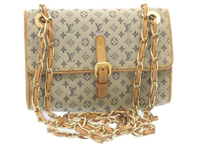 LOUIS VUITTON Monogram Mini Camille Chain Shoulder Bag Blue M92002 LV Auth  27442 ref.460531 - Joli Closet