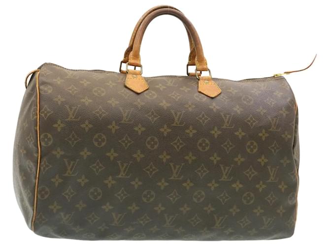 Louis Vuitton Monogram Speedy 40 Hand Bag M41522 LV Auth st056 Cloth  ref.460547