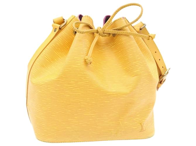 Authentic Preloved Louis Vuitton Yellow EPI Leather Petite Noe Bag