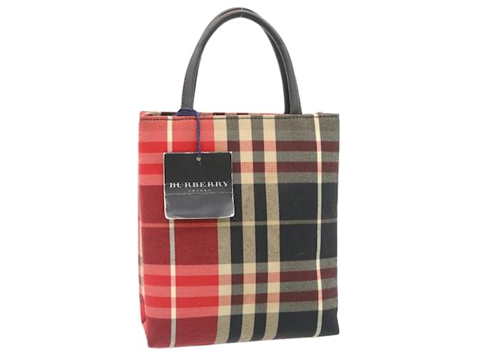 Black Burberry Nova Check Hand bag