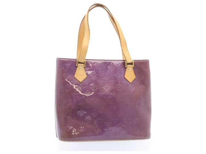 LOUIS VUITTON Monogram Vernis Houston Hand Bag Purple M91093 LV Auth lt671  Patent leather ref.725897 - Joli Closet