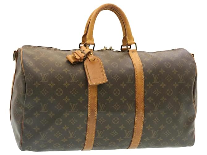 Louis-Vuitton-Monogram-Keep-All-Bandoulier-50-Boston-Bag-M41416