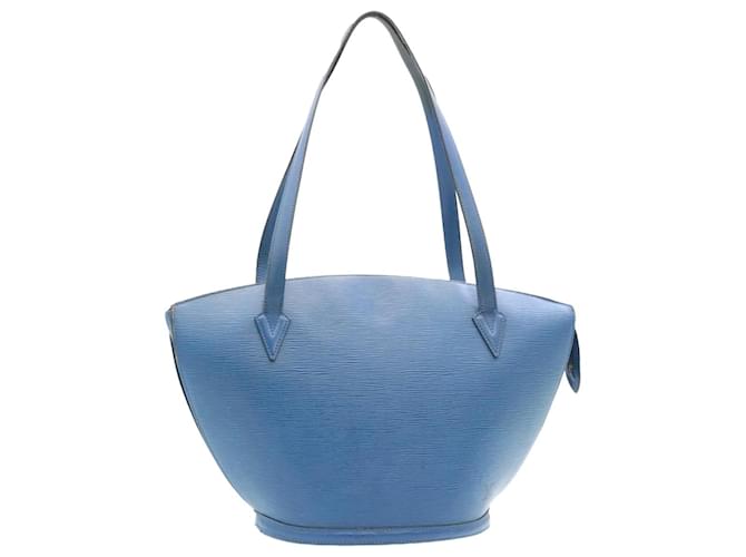 LOUIS VUITTON Epi Saint Jacques Shopping Shoulder Bag Blue M52275 Auth ds220 Leather  ref.460937