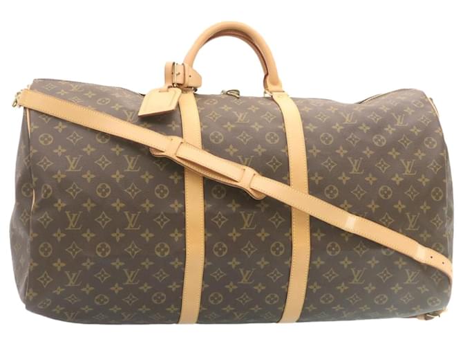 Louis Vuitton Monogram Keepall Bandouliere 60 Boston Bag M41412 LV Auth 27849 Cloth  ref.461035