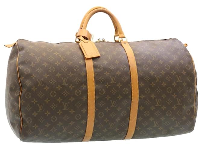 Louis Vuitton Monogram Keepall 60 Boston Bag M41422 LV Auth 28206 Cloth  ref.461233