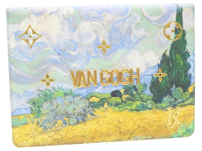 LOUIS VUITTON Van Gogh Masters Collection Folio iPad Hülle Blau M64639 Auth 28208  ref.461242
