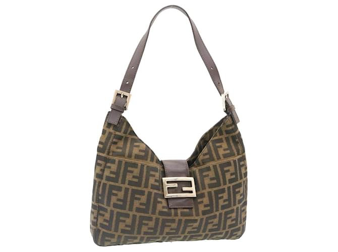 Fendi, Bags, Fendi Bucket Zucca Mama Shoulder Black Bag