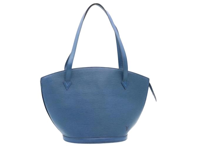 LOUIS VUITTON Epi Saint Jacques Shopping Shoulder Bag Blue M52265 LV Auth ms247 Leather  ref.461414