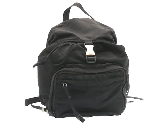 PRADA Backpack Nylon Black Auth ar5744  ref.461540