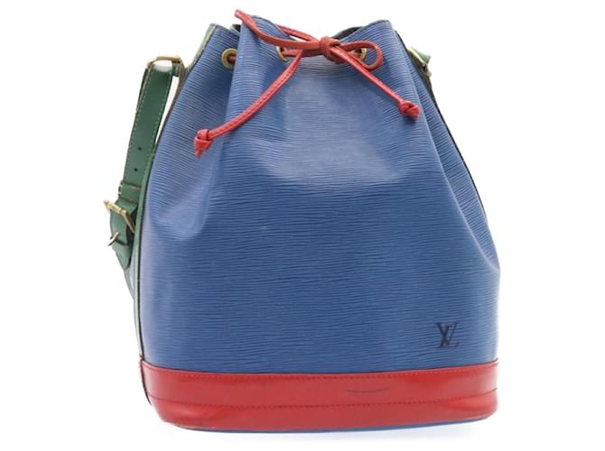 LOUIS VUITTON Epi Noe Tricolor Shoulder Bag Red Blue Green M44082 LV Auth nh215 Leather  ref.461592