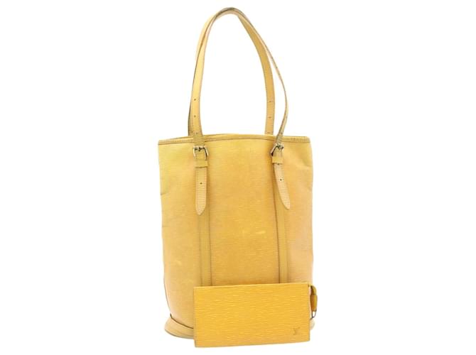 LOUIS VUITTON Epi Bucket GM Shoulder Bag Yellow LV Auth yk3370 Leather  ref.461879
