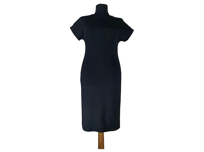 Acne Dresses Black Viscose Elastane Polyamide  ref.462001