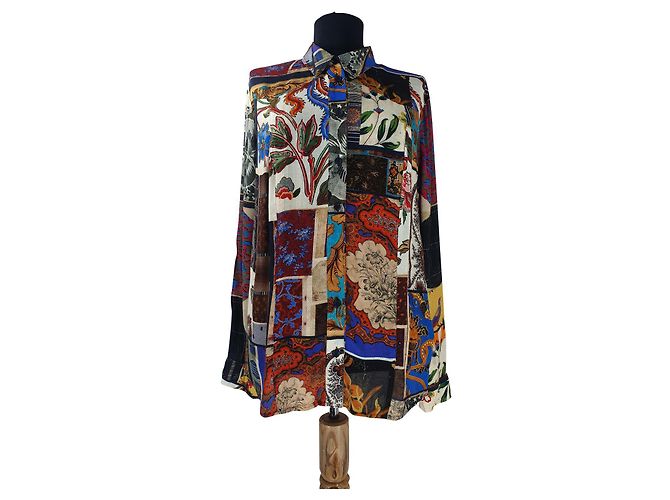 Top Chemisier Riani in Viscosa Multicolore
