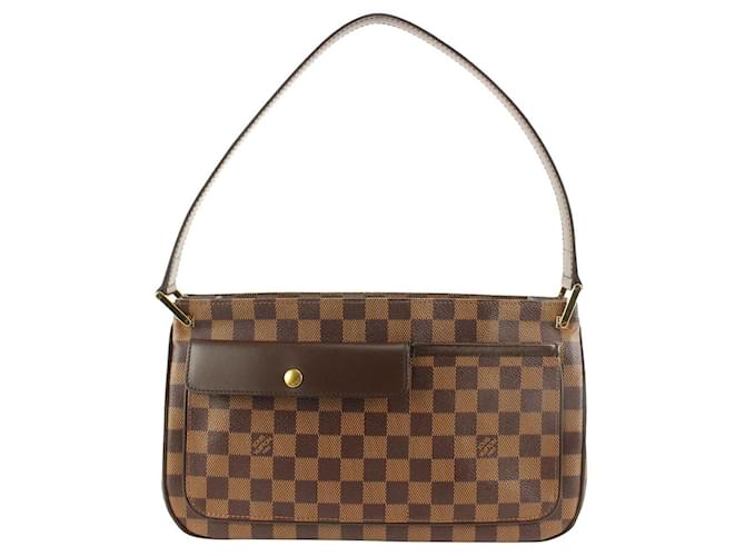 Louis Vuitton Damier Ebene Aubagne Pochette Shoulder Bag Leather  ref.462061