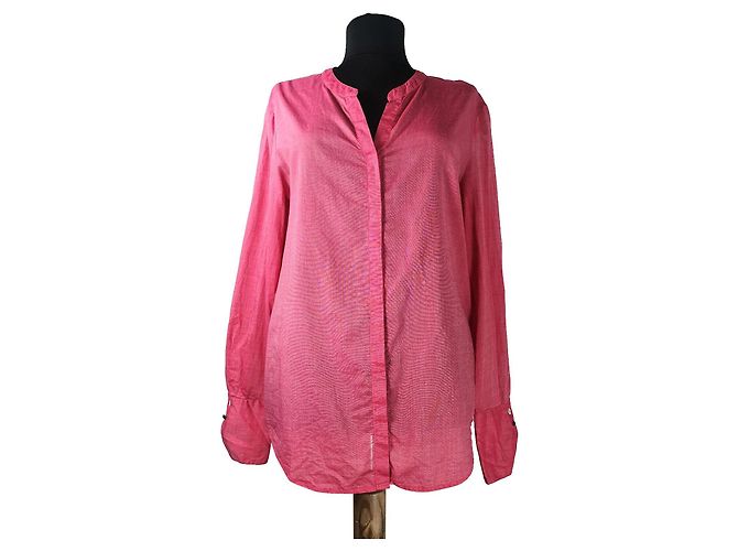 Top Hugo Boss Rosa de Seda y Algodón