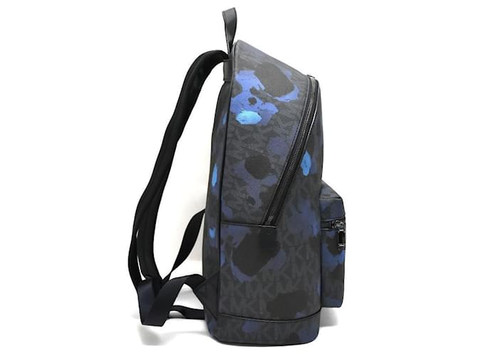 [Used] Michael Kors Backpack Men's PVC x Leather Blue x Black Camouflage 33S7LMNB3V MICHAEL KORS  ref.462298