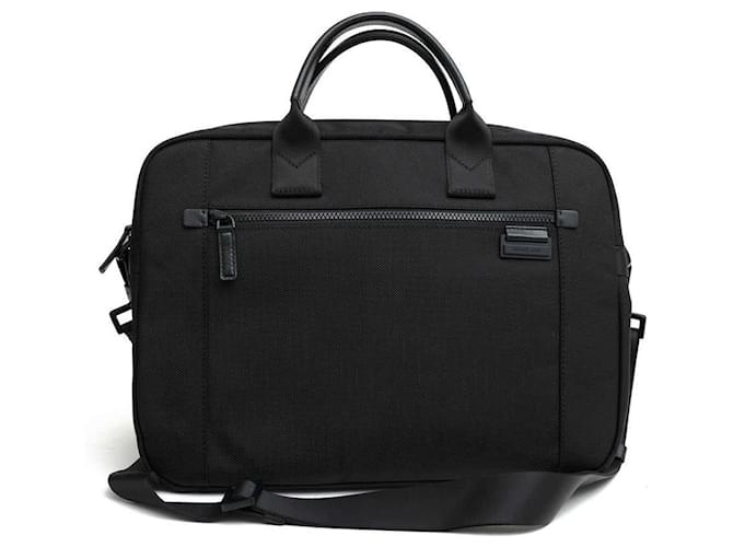[Used] Michael Kors Business Bag Michael Kors Travis Ballistic Nylon Large Briefcase Ballistic Nylon 2Way Shoulder Bag Black  ref.462301