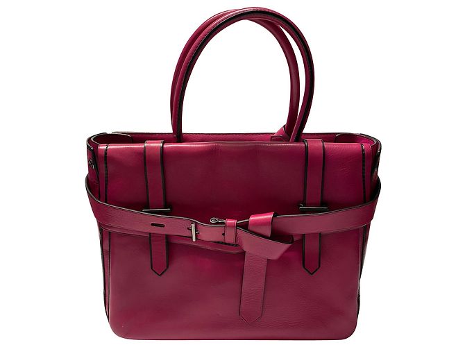 Bolsa Boxer Reed Krakoff em couro rosa