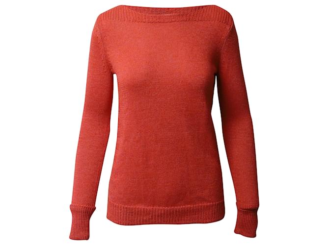Theory Crew Neck Sweater in Coral Wool  ref.462495