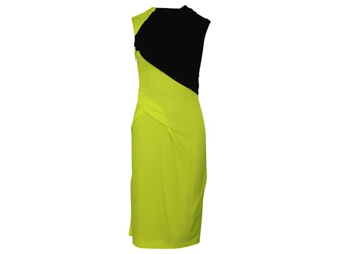 Alexander Wang Color-Block Midi Dress in Multicolor Viscose Multiple colors Cellulose fibre  ref.462572