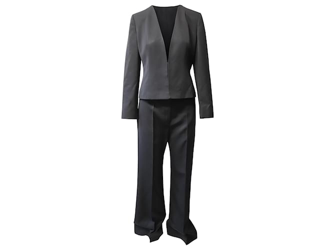 Valentino Trouser Suit Set in Black Virgin Wool  ref.462603