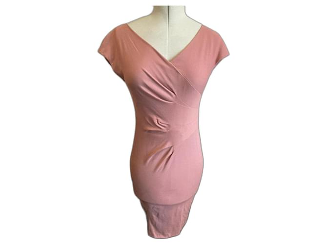 Escada Dusky pink dress, body con Viscose Elastane  ref.462942