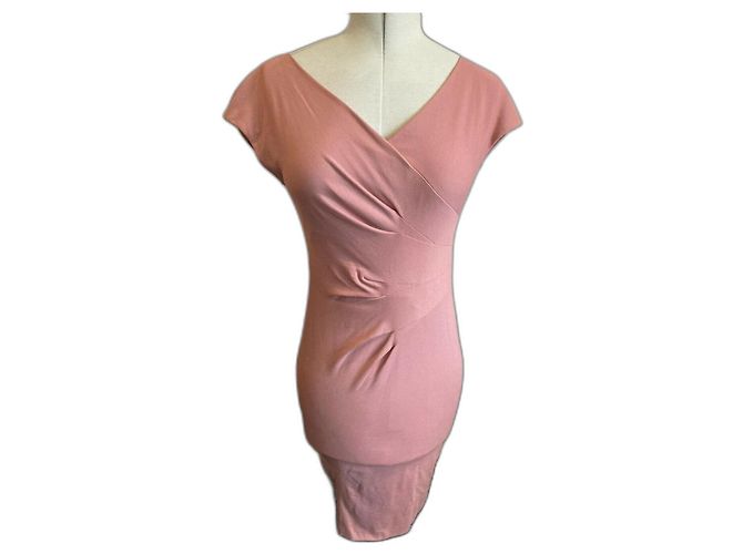 Escada Altrosa Kleid, Körper con Pink