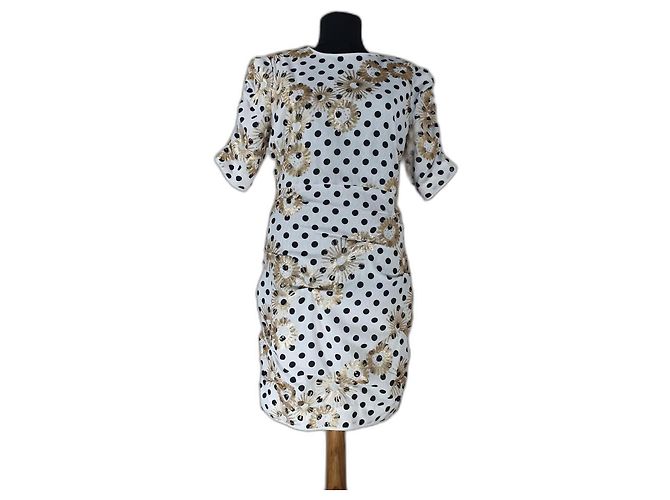 Maje Kleid Mehrfarbig Polyester Mehrfarben