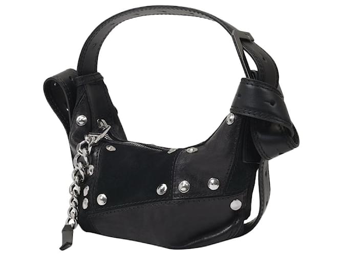 Zadig & Voltaire Le Cecilia XS Suede Bag in Black Vegetal Leather  ref.463018