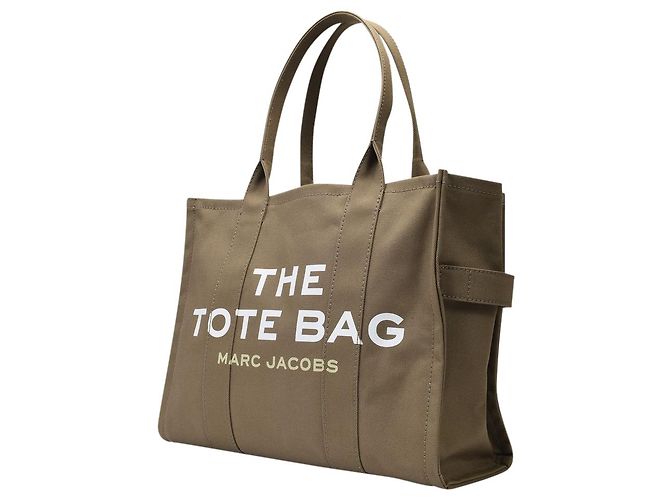 The Large Tote Bag - Marc Jacobs - Verde pizarra - Algodón