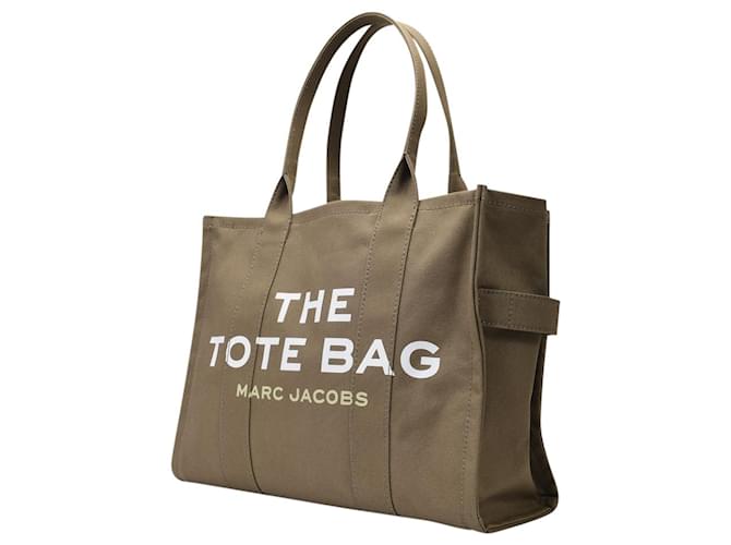 The Large Tote Bag - Marc Jacobs - Verde Ardósia - Algodão  ref.463188
