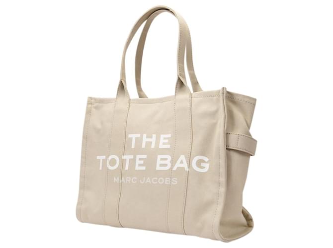 The Large Tote Bag - Marc Jacobs - Beige - Algodón  ref.463281