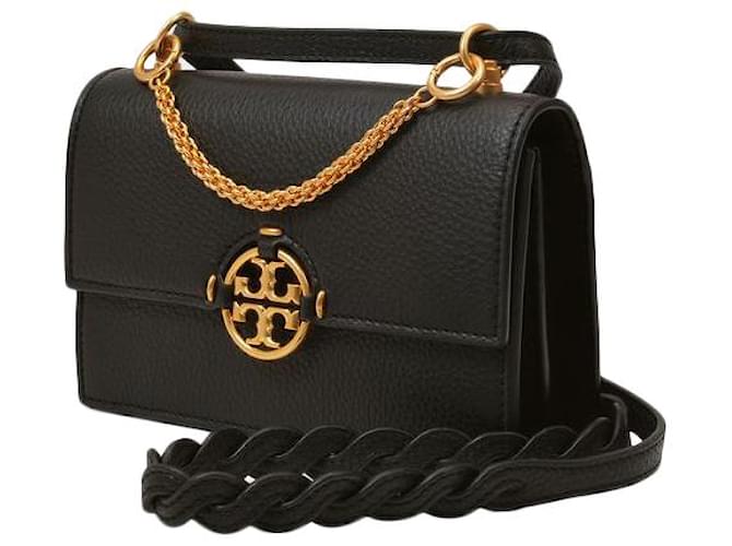 Tory Burch Miller Leather Mini Bag - Black