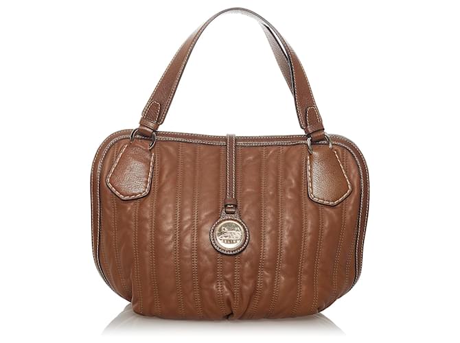Céline Celine Brown Leather Handbag Pony-style calfskin  ref.463360