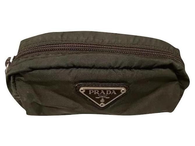 Prada Clutch bags Brown Cloth  ref.463568
