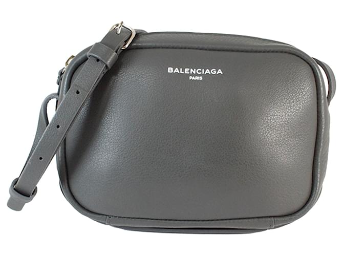 Balenciaga Gray Everyday Leather Crossbody Bag Grey Pony-style calfskin  ref.463649