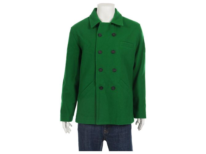 Soulland Wool Coat Green