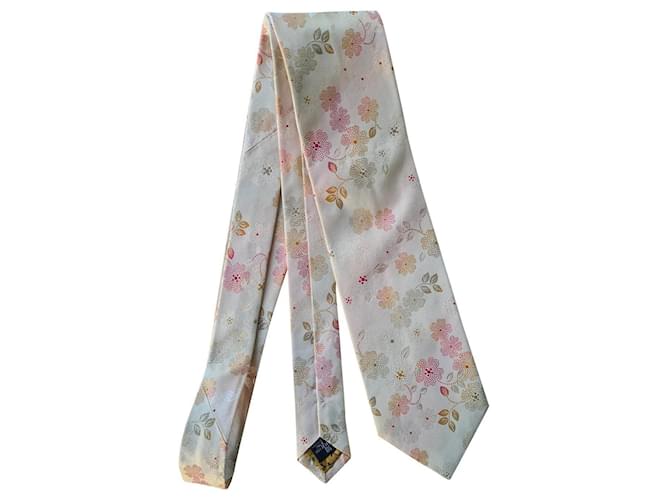 100% sil tie from Kenzo Beige Silk  ref.463791