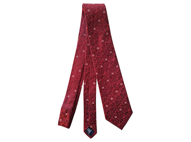 Gianfranco Ferré 100% corbata de seda de Gianfranco Ferre Roja  ref.463799