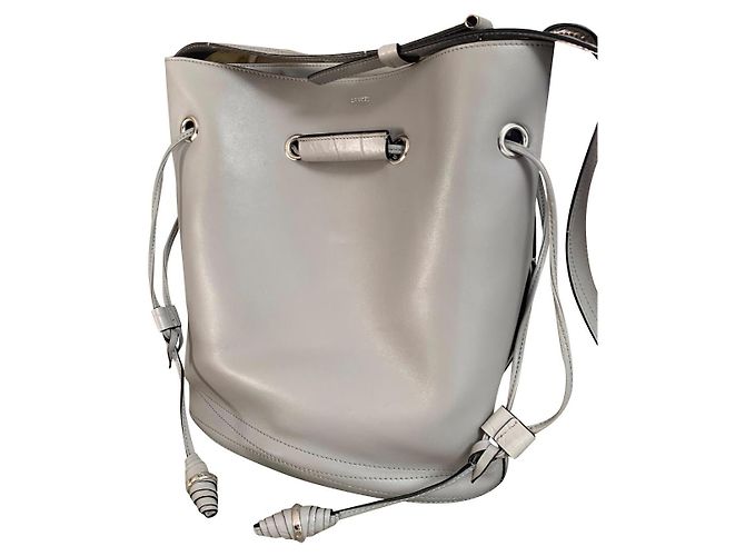 Le Huit Bolsa de mão Lancel Eight em couro cinza