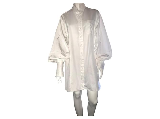 Burberry Dresses White Cotton  ref.464489