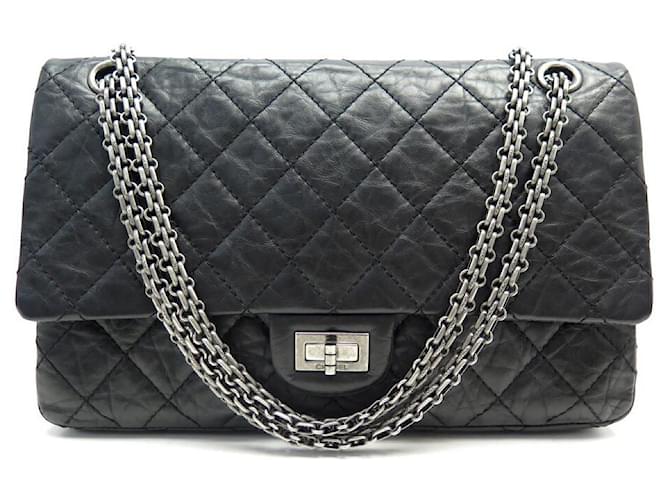 Chanel Chanel 6 inch Black Quilted Leather Shoulder Mini 2.55 Flap